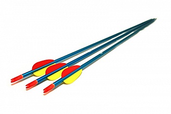 Стрела с оперением для стрельбы из лука/материал алюминий/длина 30 цв.синий