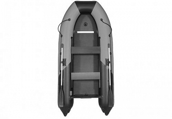 Лодка Пилот М-360 (надув.дно низ дав.) серая/черная