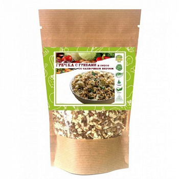 Гречка с грибами в соусе со сливочным вкусом, 70 г