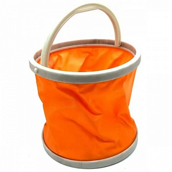 Ведро складное "СЛЕДОПЫТ", 13 л, оранж., без чехла