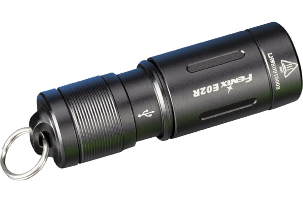 Фонарь Fenix E02R черный
