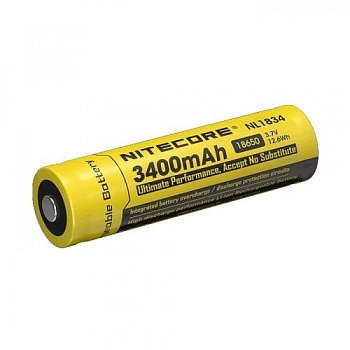 Аккумулятор с защитой NITECORE NL1834 18650 Li-ion 3.7v3400mA