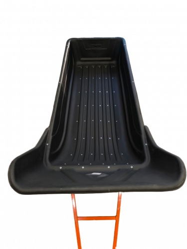 Сани-волокуши ЯМАН "Тундра" №8, 2200х800х370 мм, черн., с отбойником, обвязкой, накладками и прице