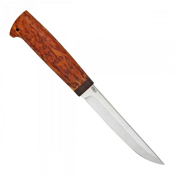 Нож разделочный "Финка-5" карельская береза, 95х18