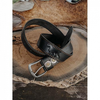 РЕМЕНЬ ПОЯСНОЙ (ЧЕРНЫЙ, МЕДВЕДЬ)