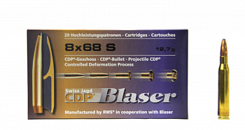 Патрон к.8х68 S 12.7гр CDP Blaser 1шт