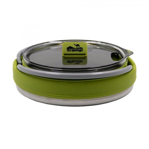 Чайник Tramp складной силиконовый 1л. (оливковый)