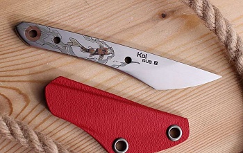Нож киридаши "KOI" satin (AUS8)