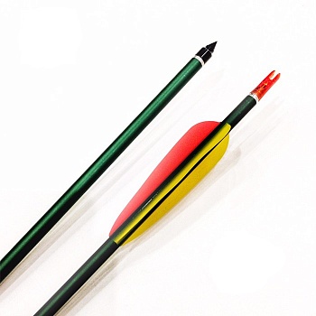 Стрела лучная алюминиевая Ek #2118 30" зеленая