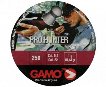 Пуля пневм. "Gamo Pro-Hunter", кал. 5,5 мм. 1,0г (250 шт.)