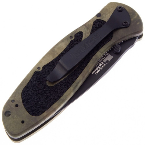 Нож K1670CAMO Blur Camo -складной, рук-ть алюм., черн. клинок Sandvik 14C28N