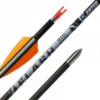 Стрела лучная карбоновая спортивная Centershot Flash 800 оперение Shield 2"