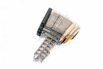 Магазин Pufgun на СКС, 7,62х39, 5 патронов, полимер, прозрачный, возможность уко