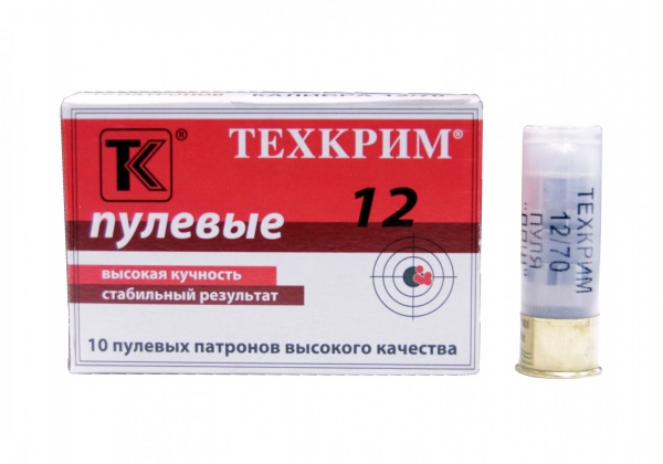 Патрон к.12х70 пуля 37г ППШ Техкрим 1уп/10шт