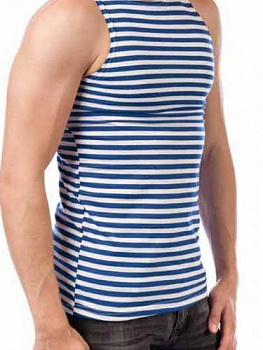 МАЙКА (С ГОЛУБОЙ ПОЛОСОЙ)