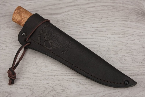 Нож Якутский "малый", ст Х12МФ,ков.дол,карельская береза
