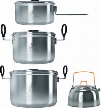 Набор посуды 4-5 персон нерж сталь
