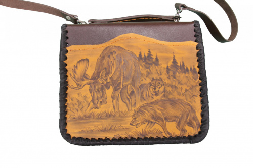 Барсетка №4 (комбинированная кожа)