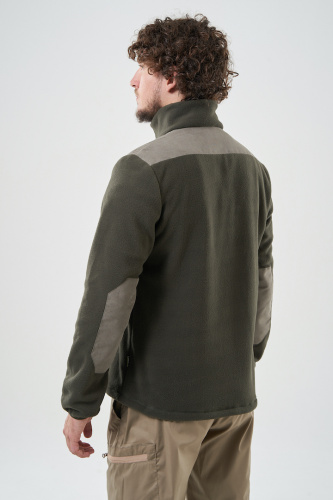 ТОЛСТОВКА ФЛИСОВАЯ МУЖ. С ОТДЕЛКОЙ (ХАКИ)