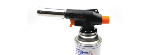 Горелка газовая RUNIS №8, черная, пьезо. (цанг.)