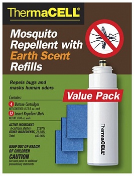 Набор запасной с запахом прелой листвы (4 газовых картриджа + 12 пластин)