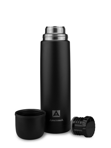 Термос "Арктика" 102-1000 (чёрный песок, матовый)
