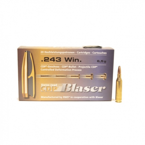 Патрон к.243 Win 6,5гр CDP Blaser 1шт