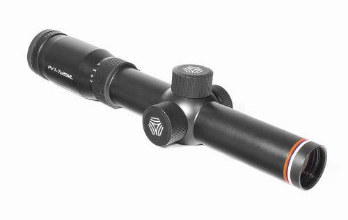 Прицел Пилад 1-7х25 МLKG сетка крест, с подсветкой - точка в центре