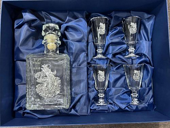 Набор с лафитником  114 "Азарт рыбалки" (1+4) Ншт114Арб-44