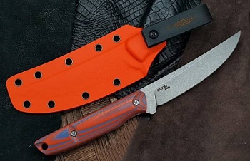 Нож "Scar" blue-orange, s/w G10