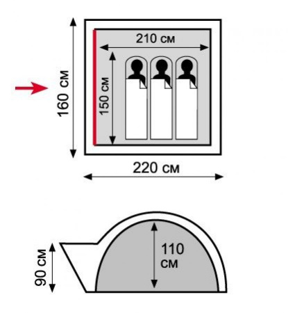 Палатка Tramp Lite Wonder 3 (песочный)