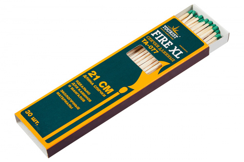 Спички длинные (каминные) FIRE XL (TA-077), 21 см, 30 шт., «Tourist»