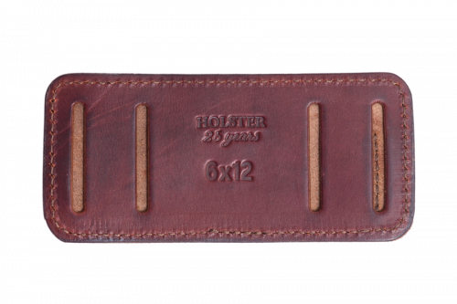 Подсумок поясной открытый Хольстер 25 лет 6п.16кал. / кожа