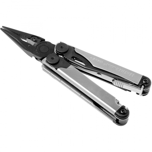 Инструмент Лезерман Вейв Плюс Серебристо-Черный