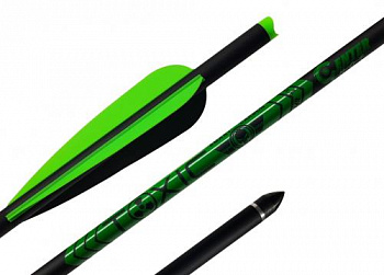 Стрела арбалетная микс карбон Centershot Toxic 20" Half Moon Nock