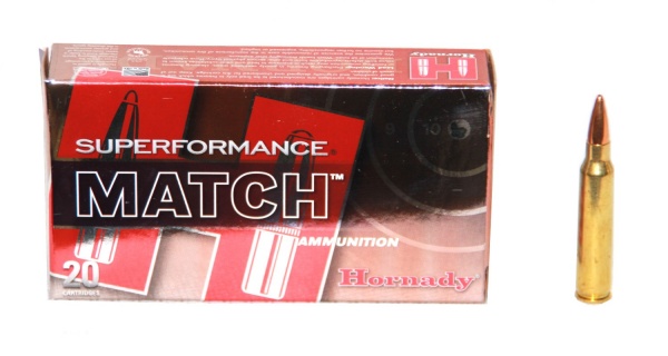 Патрон к.223Rem 4,86гр BTHP Super Match Hornet 1шт