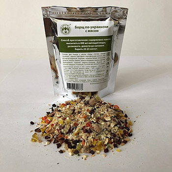 Суп Борщ по-украински с мясом, 60 г ФОЛЬГА