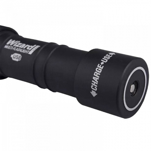 Фонарь Armytek Wizard Pro XHP50 v3 USB Теплый (Серебро)