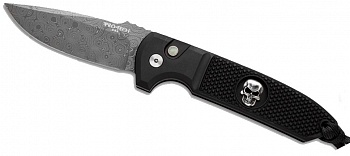 Нож ProTech  PTLG161DAM Rockeye черн рук, дамаск