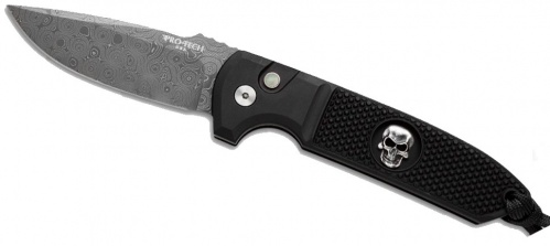 Нож ProTech  PTLG161DAM Rockeye черн рук, дамаск