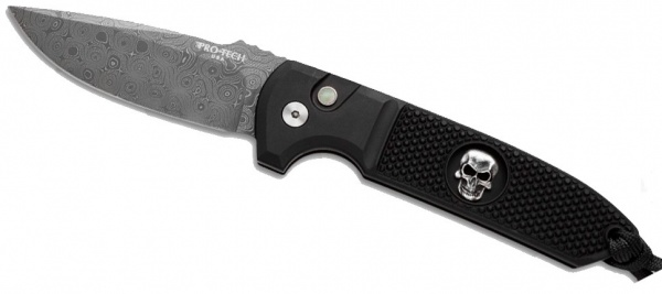 Нож ProTech  PTLG161DAM Rockeye черн рук, дамаск