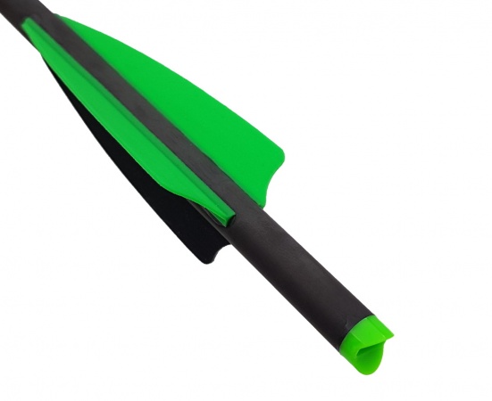 Стрела арбалетная карбоновая Centershot Toxic Carbon 16" Half Moon Nock