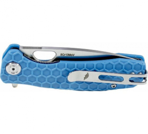 Нож Honey Badger Flipper S (HB1024) с голубой рукоятью