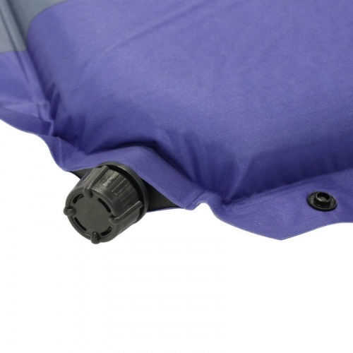 Коврик самонадувающийся СЛЕДОПЫТ, 192x63x3 cм, стандарт, синий/серый