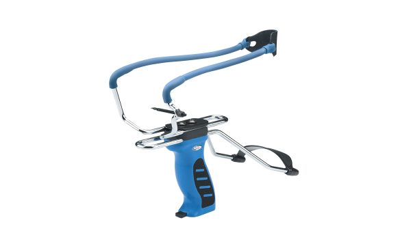 Рогатка MK-SL06 с упором и магазином синяя