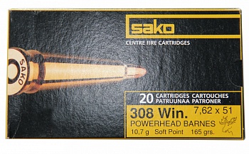 Патрон к.308Win 10,7гр Powerhead SP Sako 1шт