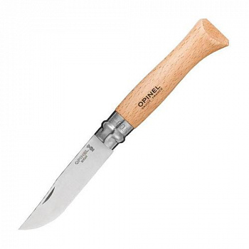 Нож Opinel №9, нержавеющая сталь, дубовая рукоять в картонной коробке 002424 Нож Opinel №9, нержавеющая сталь, дубовая рукоять в картонной коробке 002424