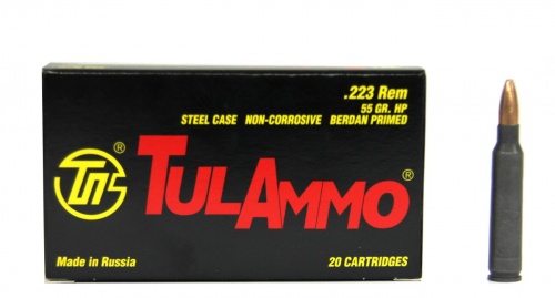 Патрон к.5,56х45 3,6гр эксп ТПЗ 1уп/20шт