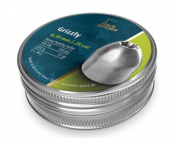 Пули пневм. "H&N Grizzly" кал. 6,35мм 2,02г (150 в банке)