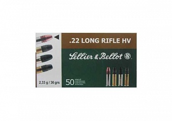 Патрон к.22LR HV 2,33гр скор S&B 1уп/50шт
